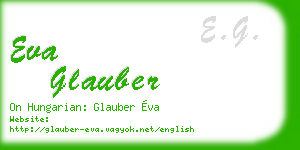 eva glauber business card